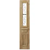Chic Antique Fensterladen mit Schnitzerein, 167,5x30,5x5 cm