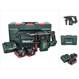 Metabo KH 18 LTX BL 24 Akku Bohrhammer 18 V 2,2 J SDS Plus Brushless + 2x Akku 10,0 Ah + metaBOX