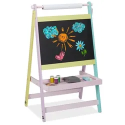 relaxdays Kindertafel mit Papierrolle