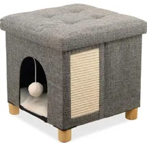 Duvo+ Katzenkratzhaus Gina 38 x 38 cm grau