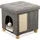 Duvo+ Katzenkratzhaus Gina 38 x 38 cm grau