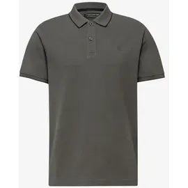 STREET ONE Basic Piqué Poloshirt mit Kontrastdetail - Grau