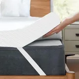 Matratzentopper 90x200 cm 7,5 cm H2/H3 – Orthopädischer Wende-Topper mit Gel Memory Foam, Extra Druckentlastung & Ergonomischer Unterstützung