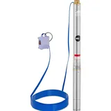 MSW Brunnenpumpe Tiefbrunnenpumpe Tauchpumpe Rohrpumpe 3,8 m3/h 550 W Edelstahl
