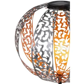 GLOBO Solarleuchte Metall Silberfarben, Led
