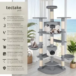 Tectake Nelly 204 cm grau/weiß