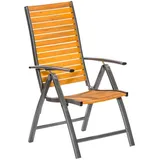 Merxx Santorin Klappsessel 55 x 59 x 109 cm grau 1 St.
