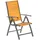 Merxx Santorin Klappsessel 55 x 59 x 109 cm grau 1 St.