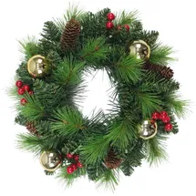 NÄVE Outdoor LED Weihnachtskranz Noel Gold