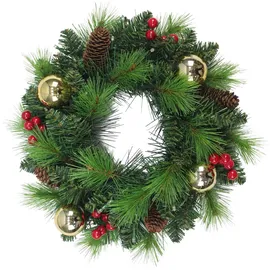 NÄVE Outdoor LED Weihnachtskranz Noel Gold