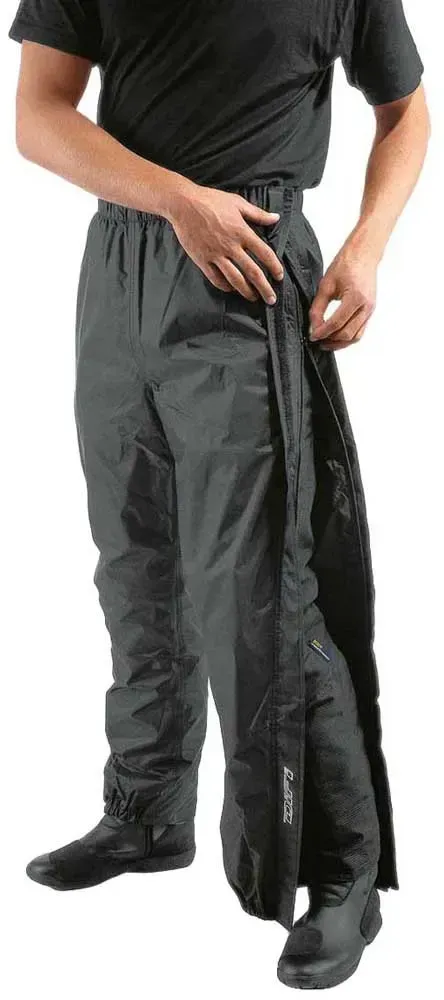 Difi Zip Regenhose - Black - XS