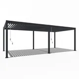 pergoline Pavillon 3,6 x 7,2 m Grau
