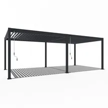 pergoline Pavillon 3,6 x 7,2 m Grau