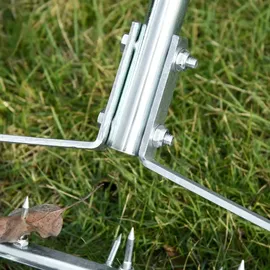 Outsunny Rasenlüfter Silber