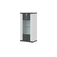 Uno Vitrine Titan ¦ grau ¦ Maße (cm): B: