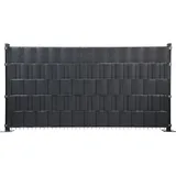 Floraworld Sichtschutzstreifen 251,5 x 19 cm grau PVC