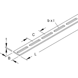 Niedax Schlitzbandeisen S 20 X 1.5/2