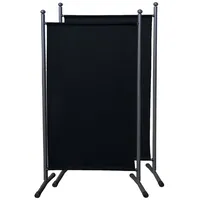 Quick Star Paravent 2 Stück Stellwand 180x78cm Schwarz (2