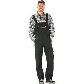 Planam Canvas 320 Latzhose Schwarz/Schwarz, 54