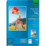 Sigel Fotopapier IP715 DIN A4 hochglänzend 170 g/qm 100 Blatt