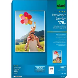 Sigel Fotopapier IP715 DIN A4 hochglänzend 170 g/qm 100 Blatt