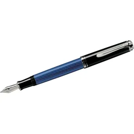 Pelikan Kolbenfüllhalter Souverän M405 Feder B schwarz/blau
