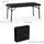 Relaxdays Gartentisch klappbar ausziehbar 166 x 76 cm Schwarz