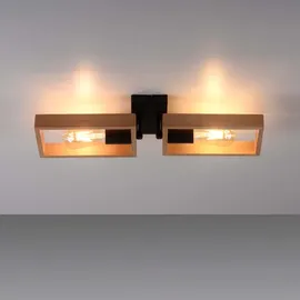 just light. Just Light 2-flg. rechteckig Holz schwarz