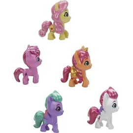 Hasbro My Little Pony Mini World Magic Mini-Kristallspielhaus, Spielset mit 5 Sammelfiguren, 3 cm