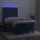 vidaXL Boxspringbett mit Matratze & LED Dunkelblau 100x200 cm Samt - Blau