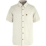 Fjällräven Övik Travel Kurzarmhemd Chalk White / Sand Stone L