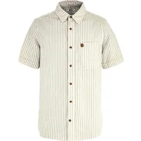 Fjällräven Övik Travel Kurzarmhemd Chalk White / Sand Stone L