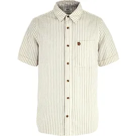 Fjällräven Övik Travel Kurzarmhemd Chalk White / Sand Stone L