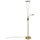LINDBY LED-Deckenfluter Eda mit Dimmer, messing