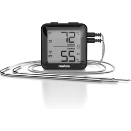 Primaster Bratenthermometer Duo Bluetooth Edelstahl blau