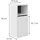Vicco Viola Midischrank 38 x 80 x 33 cm Weiß/Grau