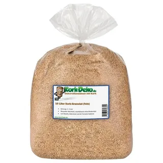 Kork-Deko.de Kork Kork 10 Liter Korkgranulat in verschiedenen Körnungen