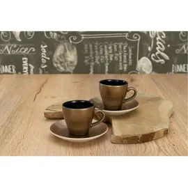 CreaTable Espressotasse 0,1 l Schwarz 4 St.