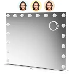 Hollywood Spiegel - 80x60cm - Weiß - PRE-ORDER