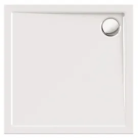 Calmwaters Komplettset 90 x 90 x 2,5 cm mit Wannenträger Ablaufgarnitur, bodengleiche Brausewanne Modern Select, flache Dusch...