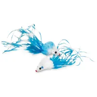 Nobby Plüsch Maus mit Federn, mit Catnip 2 St, 5 cm
