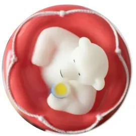 Evolution Thermometer Eisbär auf Schwimmring Rot m. Schnur Temperatur Messung °C & °F Pool