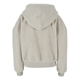 URBAN CLASSICS Ladies Oversized Sherpa Zip Hoody - Beige