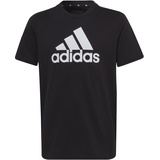 adidas SHIRT U BL Kinder T-Shirt schwarz/weiß - 140