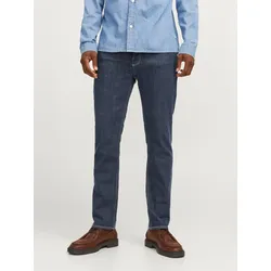 Regular-fit-Jeans JACK & JONES "JJICLARK JJEVAN AM 795 NOOS", Herren, Gr. 29, Länge 30, blau (blau, denim), Denim/Jeans, Obermaterial: 98% Baumwolle, 2% Elasthan, Abriebeffekte, modisch, regular fit normal, Jeans