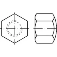 Industrial Quality Supplies DIN 917 Sechskant-Hutmutter niedrige Form, MS