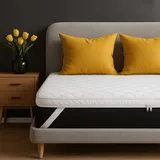 SLIPIO Matratzentopper 110x200 cm | 7 cm Höhe | Visco+ Memory Foam | Waschbar & Hypoallergen | Mattress Topper 110x200