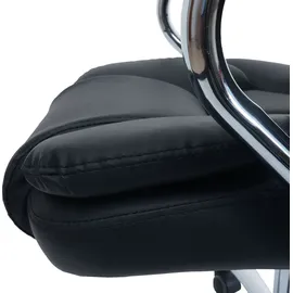 Mendler Kansas XXL Chefsessel Kunstleder Schwarz