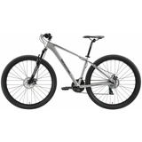Bikestar Mountainbike 21 Gang Hardtail Sport MTB 17 Zoll Rahmen Scheibenbremse Federgabel, Silber