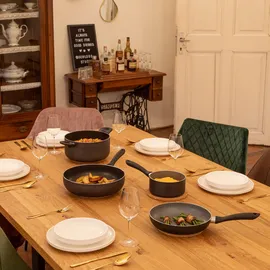 Mäser Serie Izar Topf-Set 4-tlg. 2 x Kochtopf + Kasserolle + Bratpfanne Premium Beschichtung